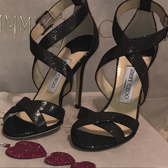 Sold 😉Jimmy choo metallic high heals sandals 🥰 - Picture 5 of 8